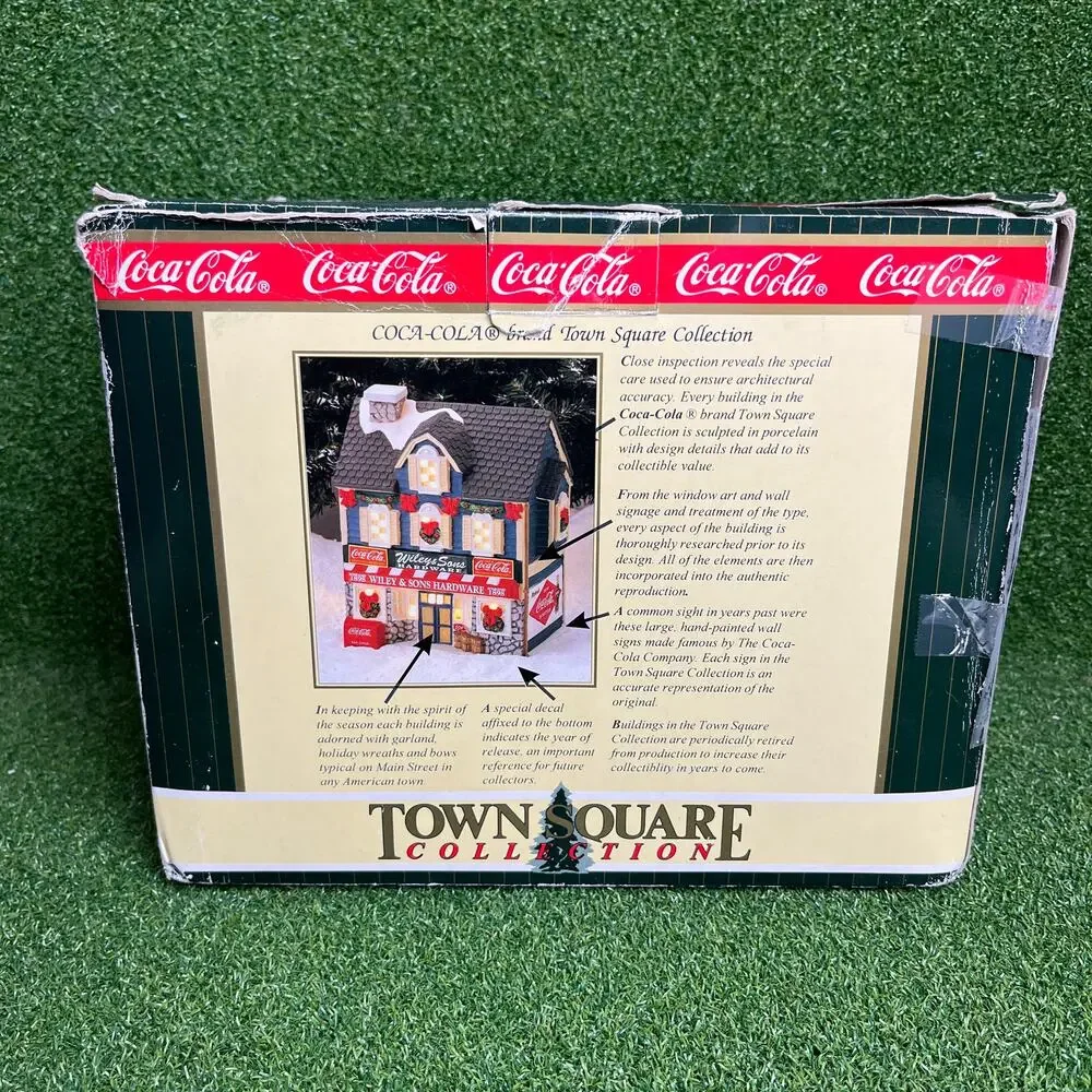 Vintage 1998 Coca-Cola Joe's Diner Town Square Collection Holiday Decor